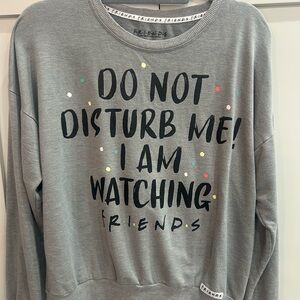 Gray Friends Graphic Sweatshirt